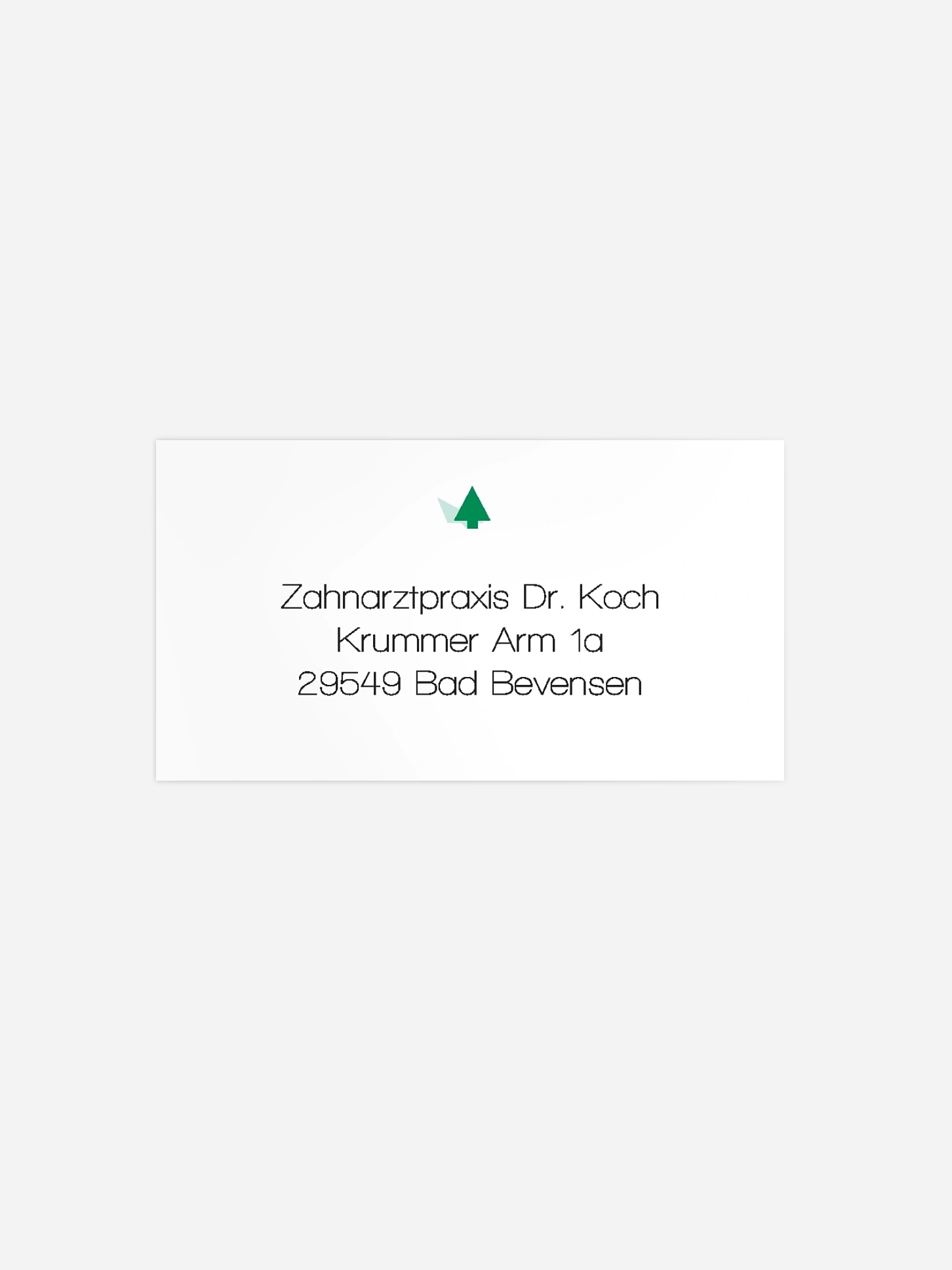 Empfängeraufkleber geschäftl. Weihnachten The Pretty One