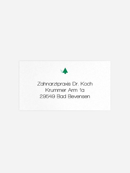 Empfängeraufkleber geschäftl. Weihnachten The Pretty One