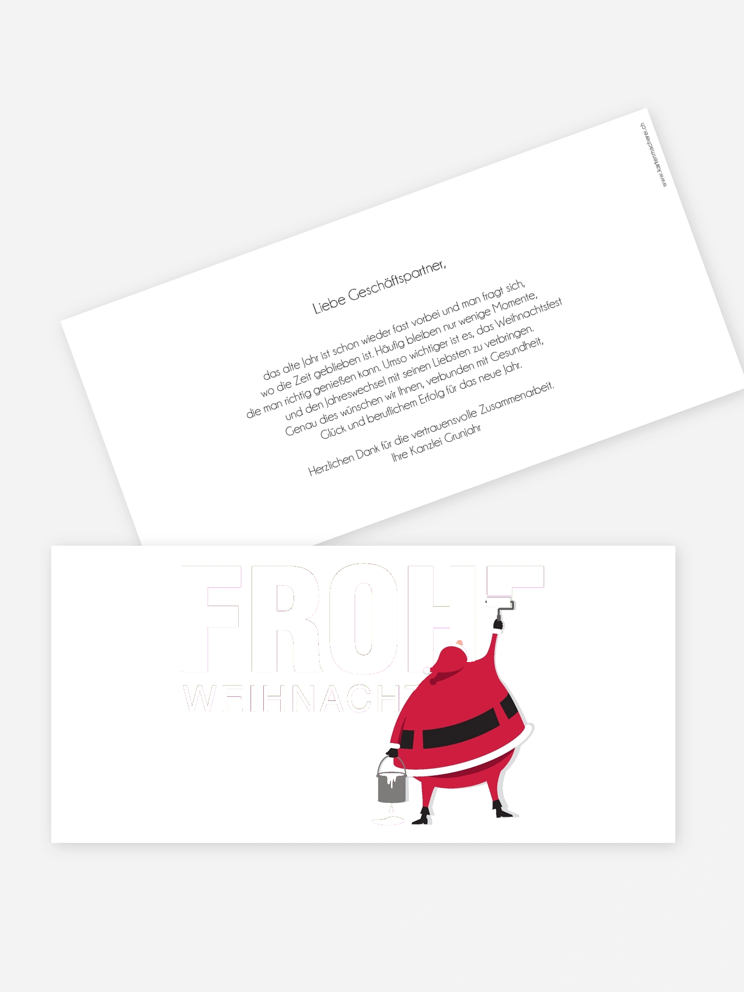 Premium-Weihnachtskarte Farbenfrohe Weihnachten