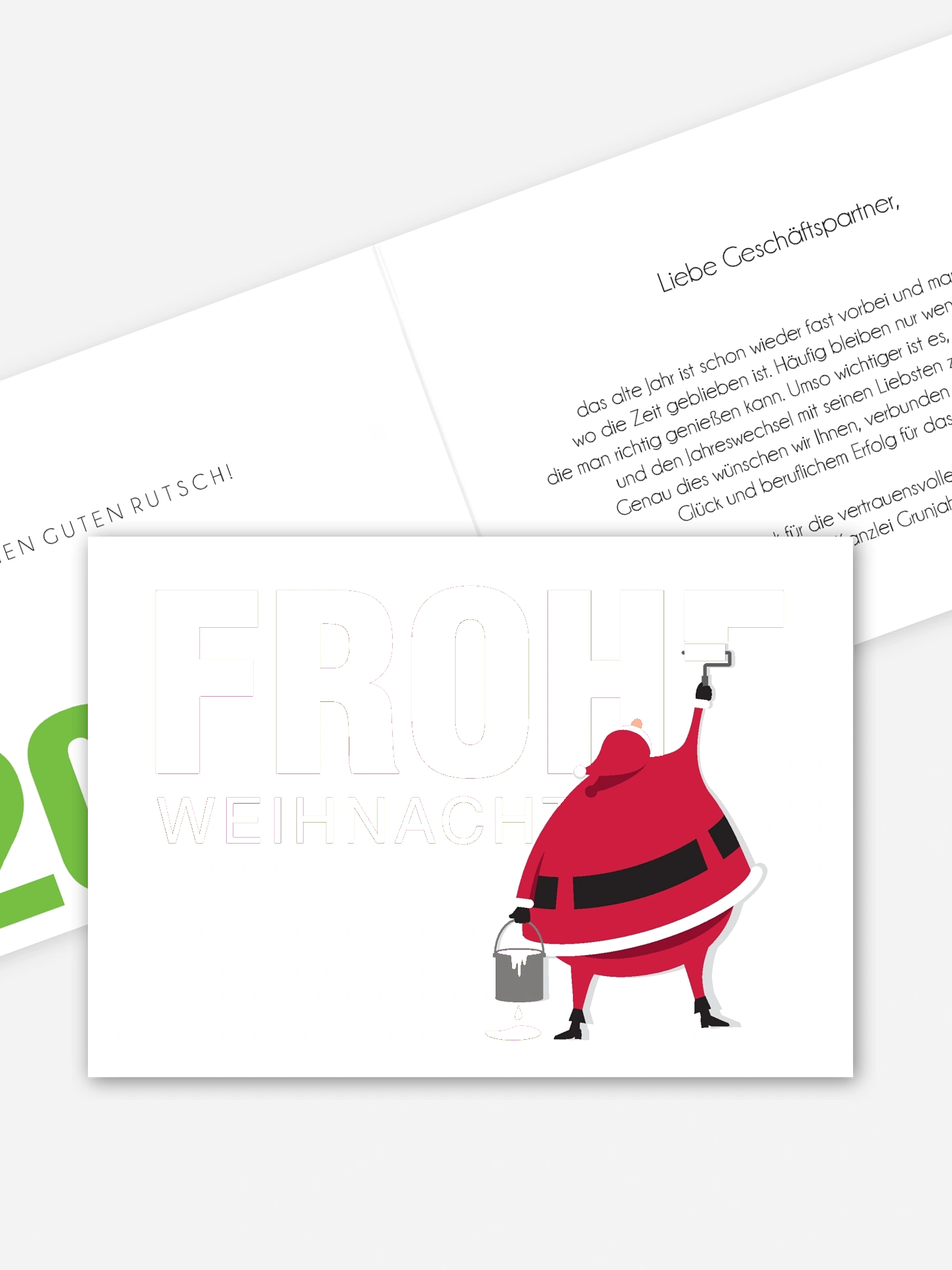Premium-Weihnachtskarte Farbenfrohe Weihnachten