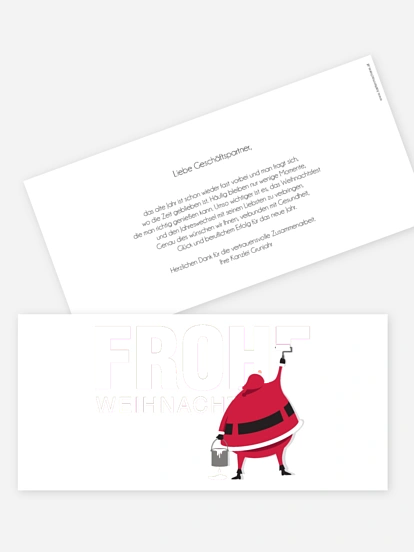 Premium-Weihnachtskarte Farbenfrohe Weihnachten