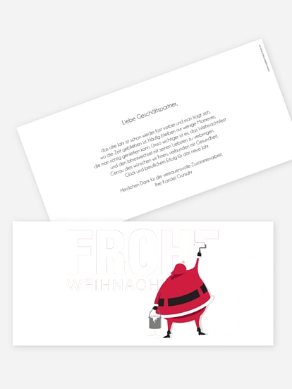 Premium-Weihnachtskarte Farbenfrohe Weihnachten