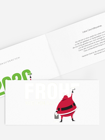 Premium-Weihnachtskarte Farbenfrohe Weihnachten