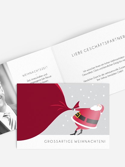 Geschäftliche Weihnachtskarte Großartige Weihnachten