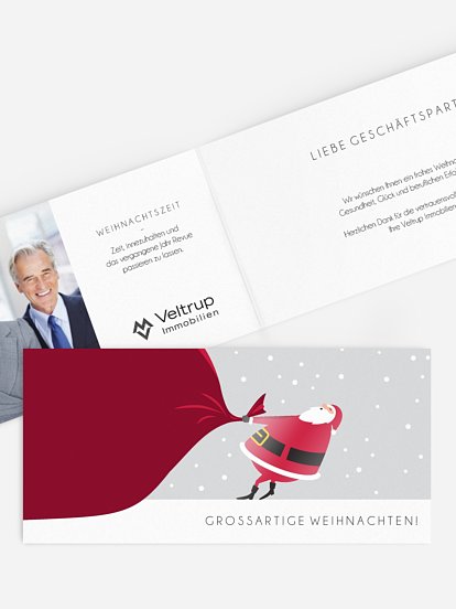 Geschäftliche Weihnachtskarte Großartige Weihnachten