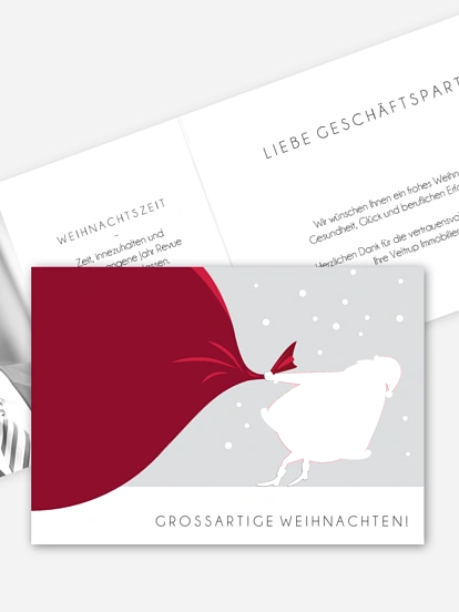Geschäftliche Weihnachtskarte Großartige Weihnachten
