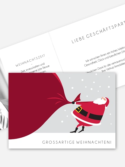 Geschäftliche Weihnachtskarte Großartige Weihnachten