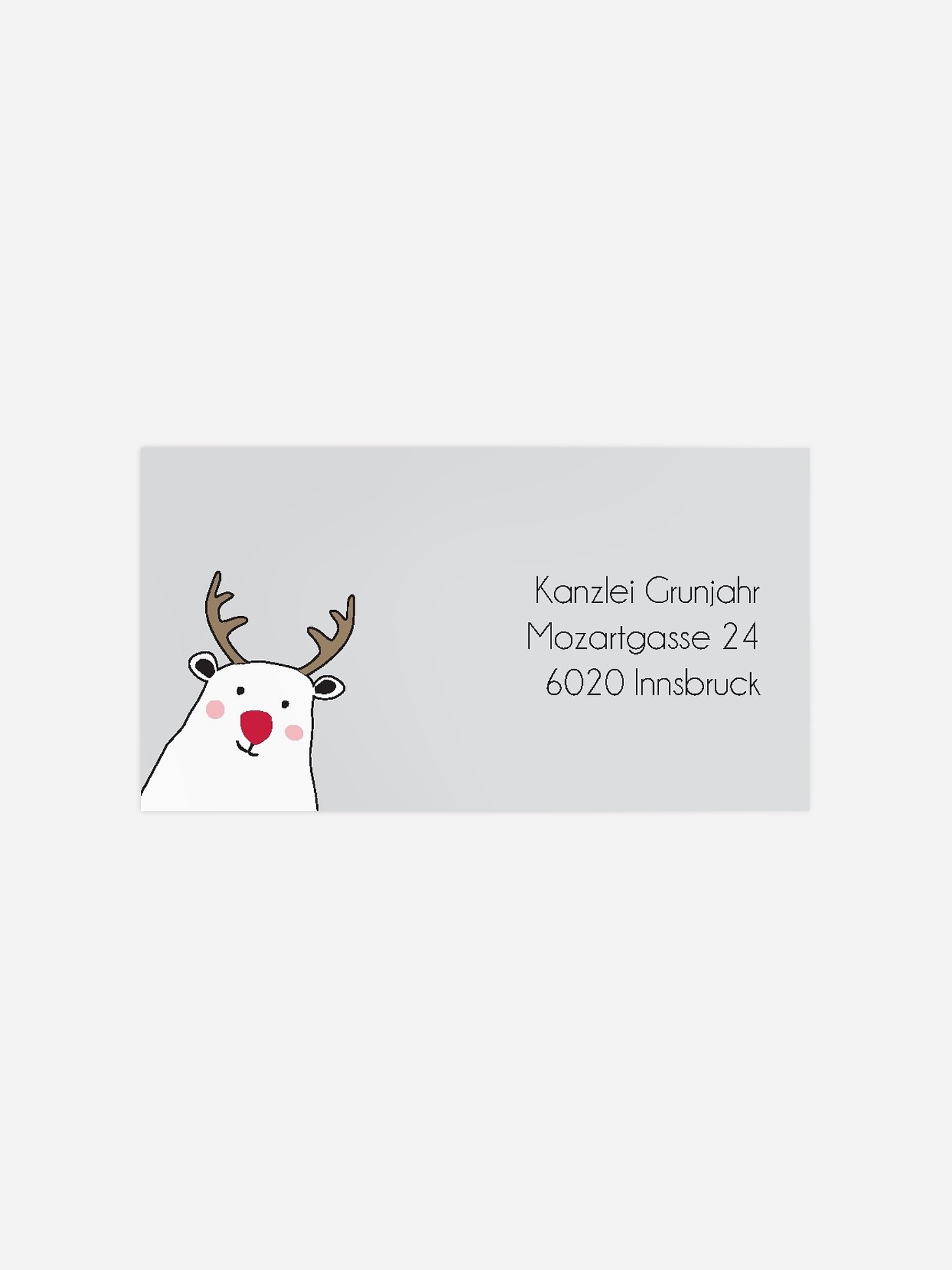 Empfängeraufkleber geschäftl. Weihnachten Christmas Community