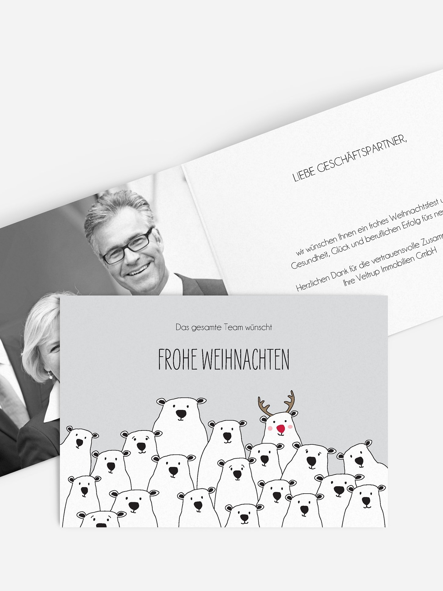 Geschäftliche Weihnachtskarte Christmas Community