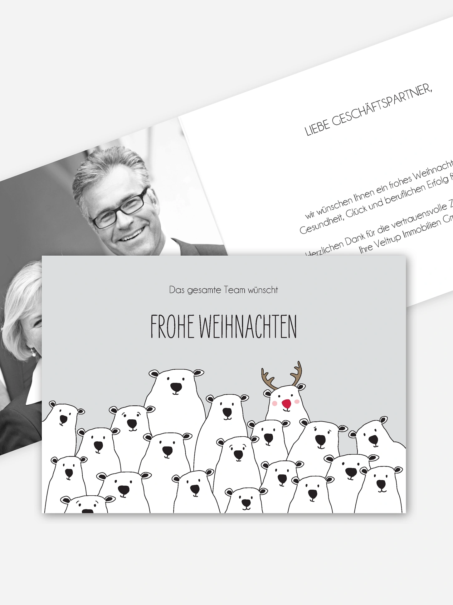 Geschäftliche Weihnachtskarte Christmas Community
