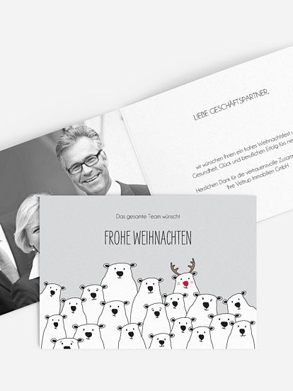 Geschäftliche Weihnachtskarte Christmas Community