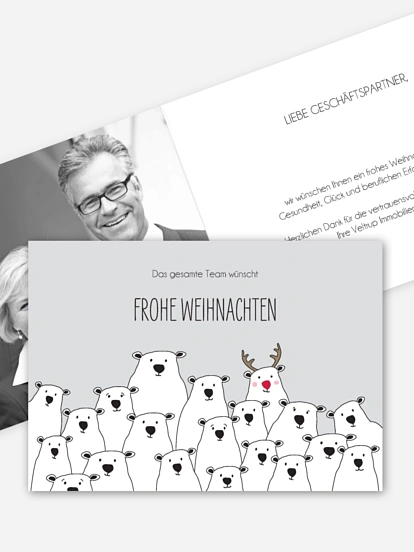 Geschäftliche Weihnachtskarte Christmas Community
