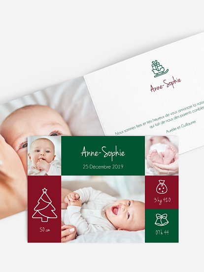 Faire-part naissance Winter Baby