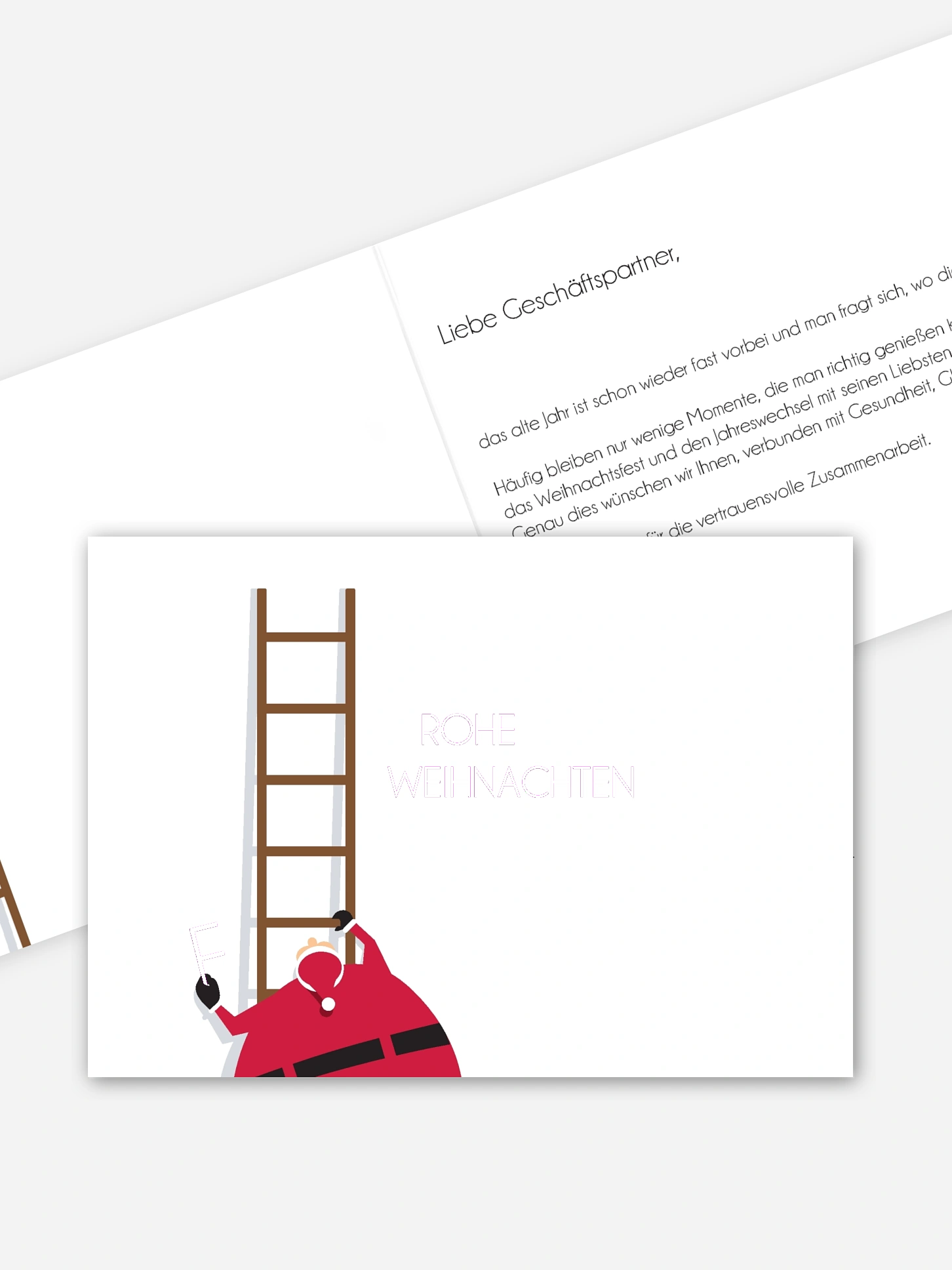Premium-Weihnachtskarte Weihnachtsmann