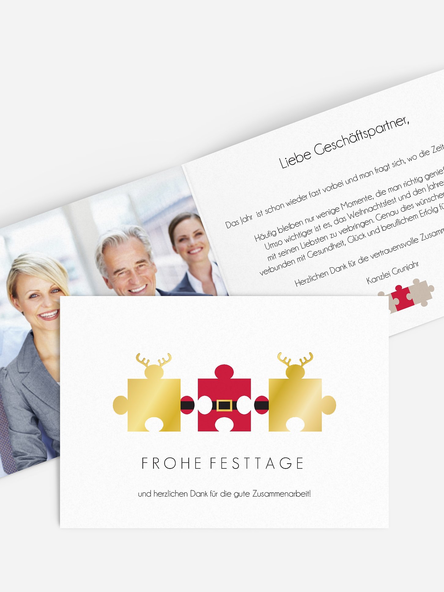Premium-Weihnachtskarte Dream Team