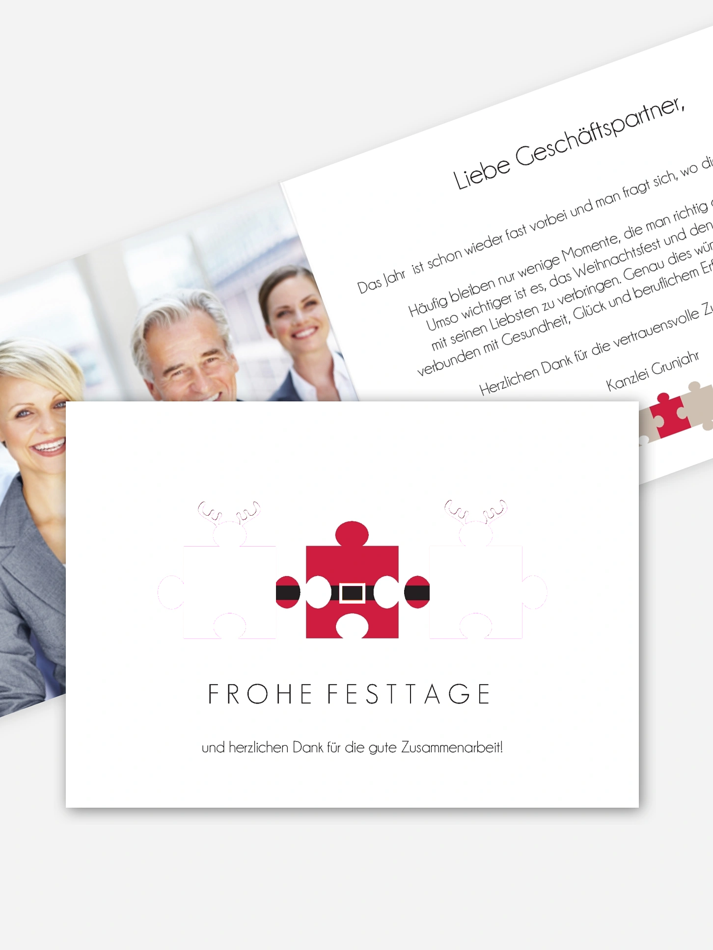 Premium-Weihnachtskarte Dream Team