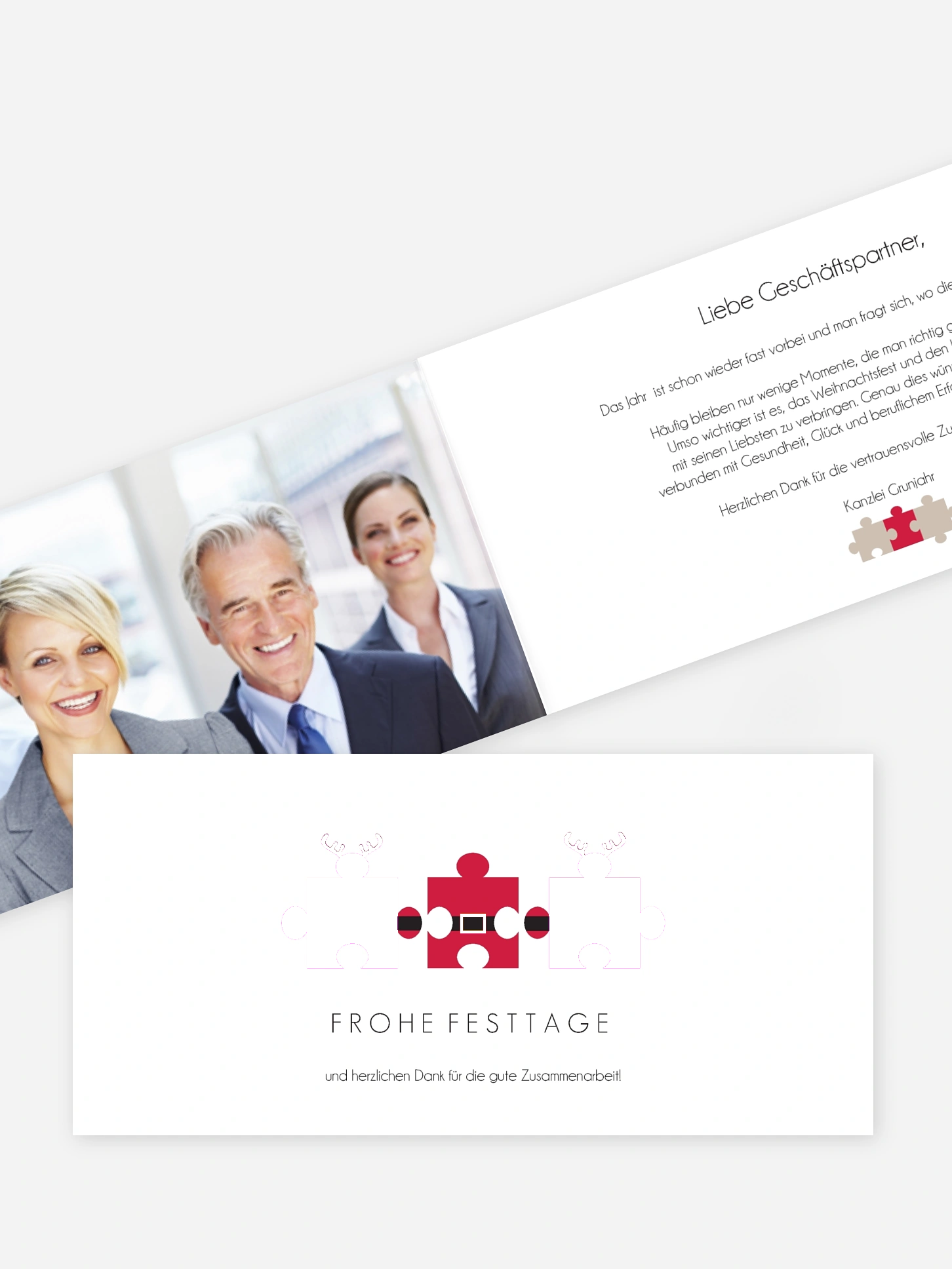 Premium-Weihnachtskarte Dream Team