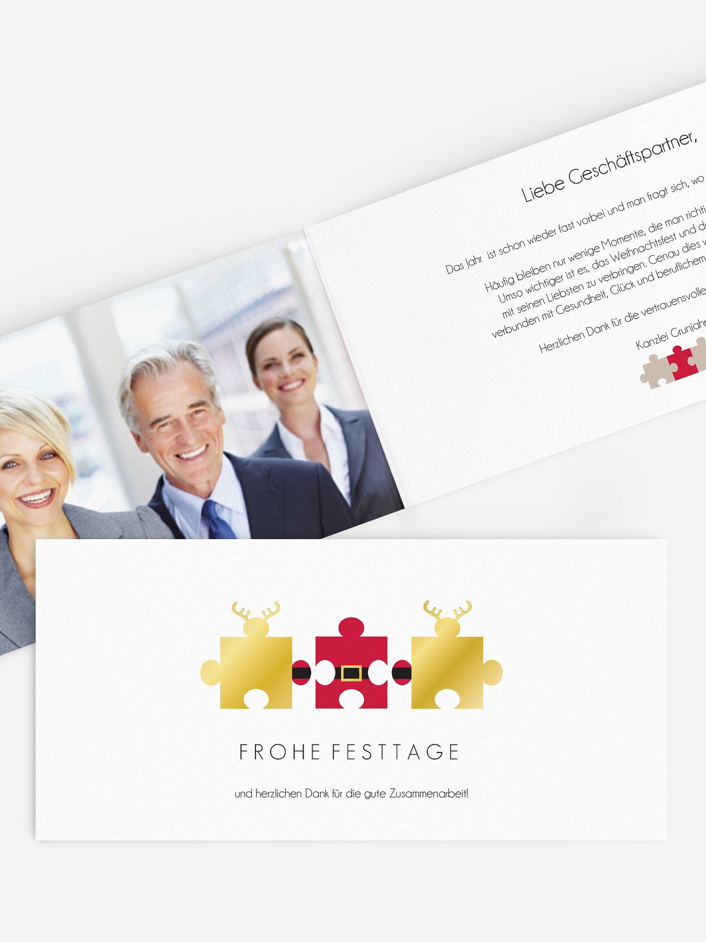 Premium-Weihnachtskarte Dream Team
