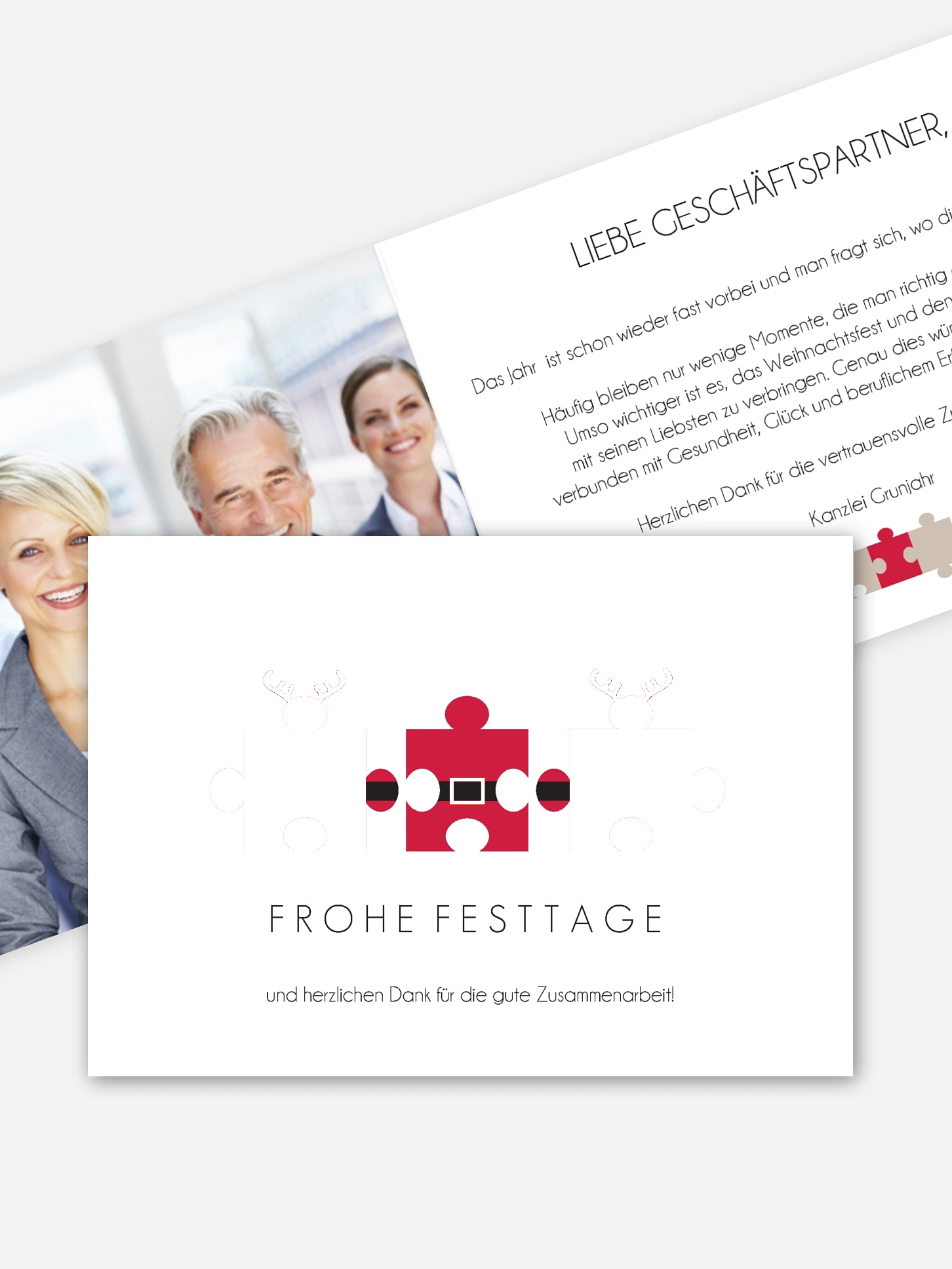 Premium-Weihnachtskarte Dream Team