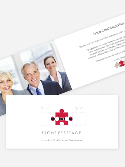 Premium-Weihnachtskarte Dream Team 