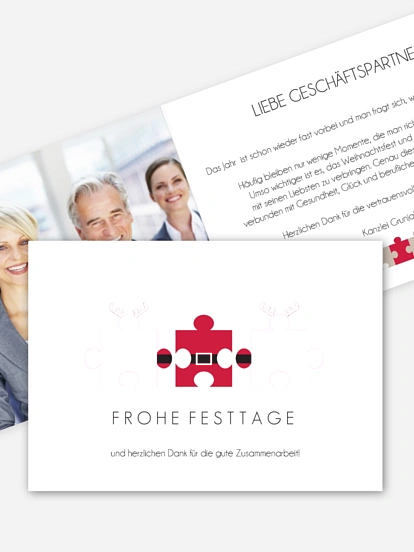 Premium-Weihnachtskarte Dream Team