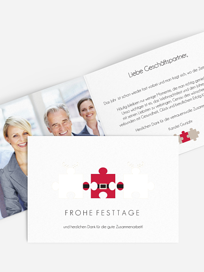 Premium-Weihnachtskarte Dream Team 