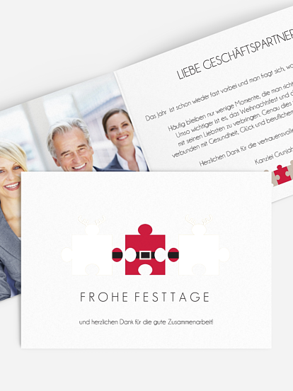 Premium-Weihnachtskarte Dream Team 