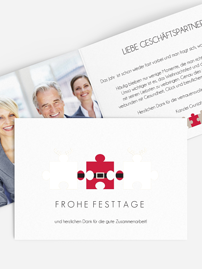 Premium-Weihnachtskarte Dream Team 