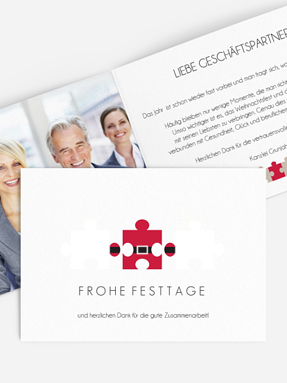 Premium-Weihnachtskarte Dream Team 