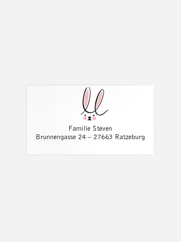 Empfängeraufkleber Geburt Kleiner Hüpfer