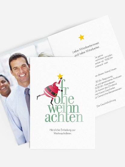Weihnachtsfeier Kalligraphie Baum