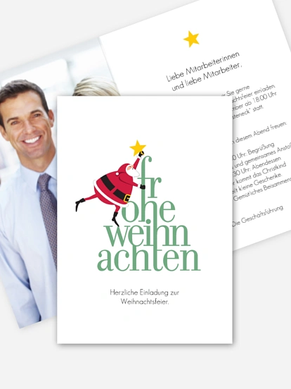 Weihnachtsfeier Kalligraphie Baum