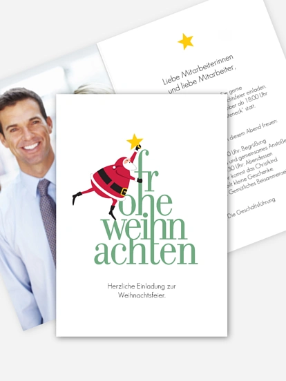 Weihnachtsfeier Kalligraphie Baum