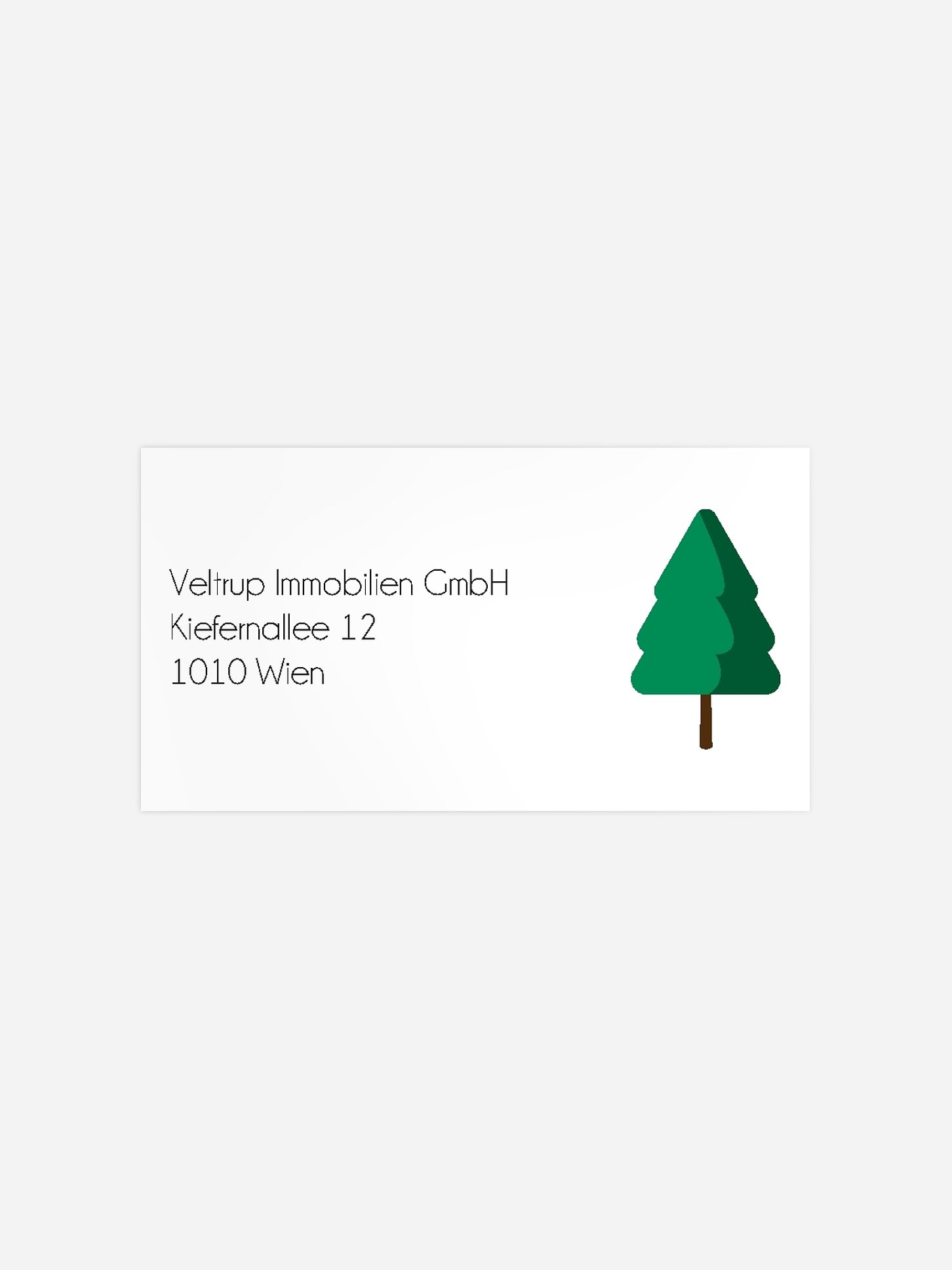 Empfängeraufkleber geschäftl. Weihnachten Yoga Baum