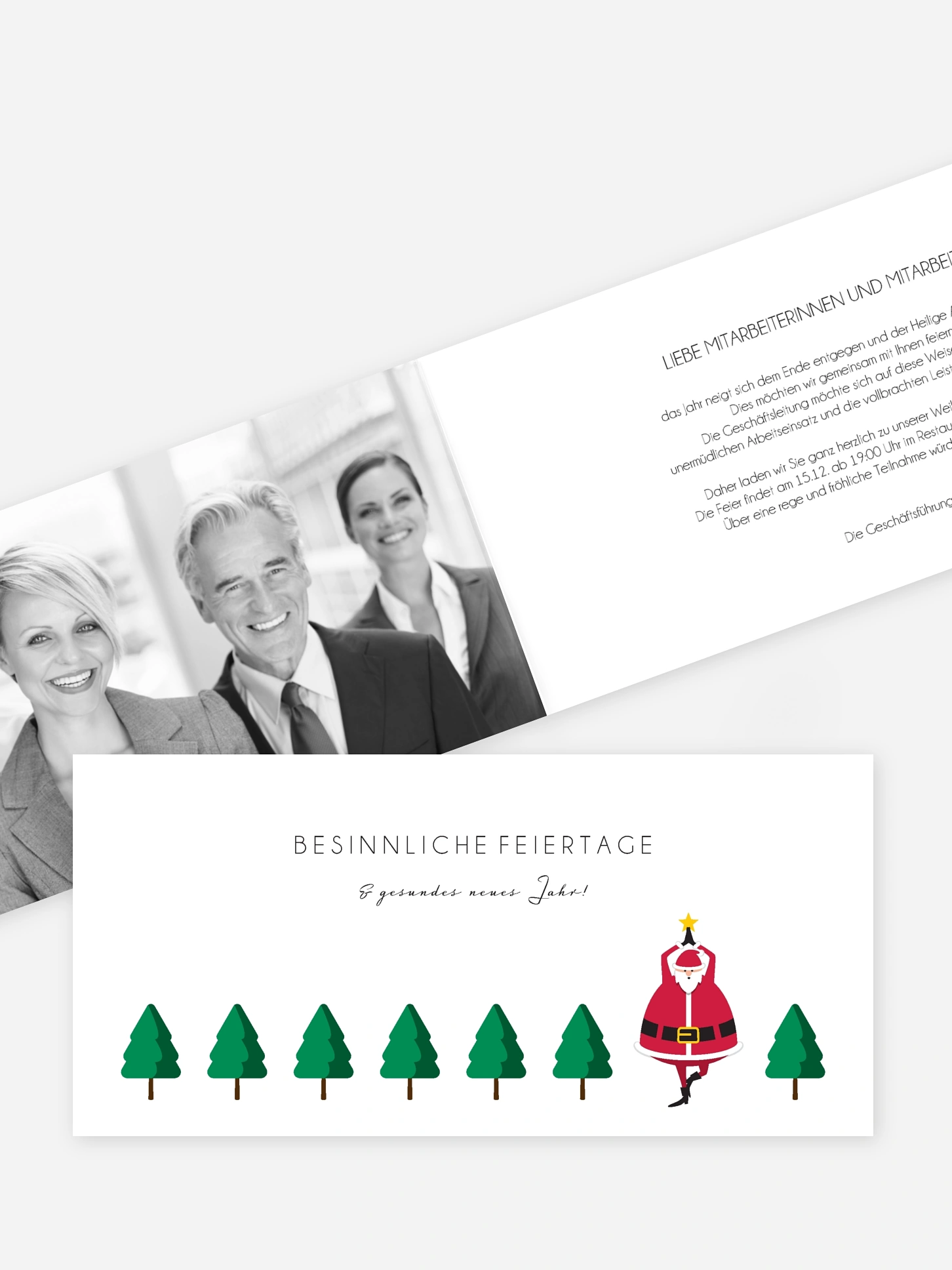 Weihnachtsfeier Yoga Baum