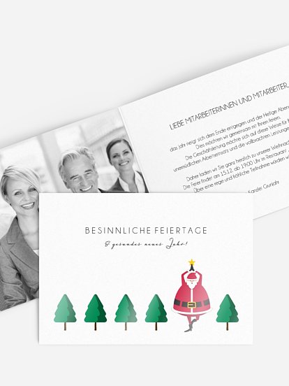 Weihnachtsfeier Yoga Baum