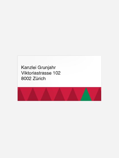 Empfängeraufkleber geschäftl. Weihnachten Colour of Christmas