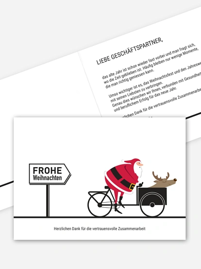 Geschäftliche Weihnachtskarte Partnership