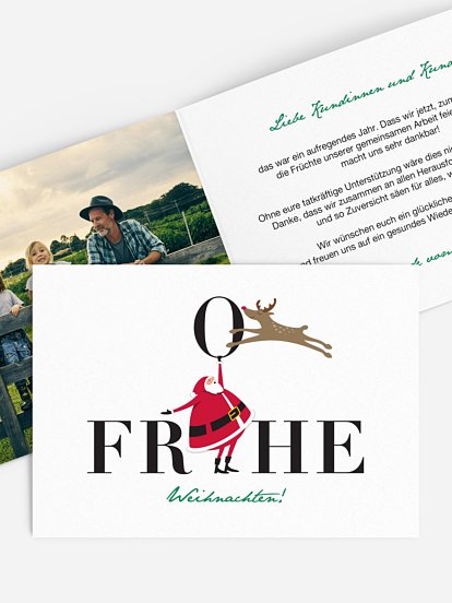 Geschäftliche Weihnachtskarte Weihnachtserfolg