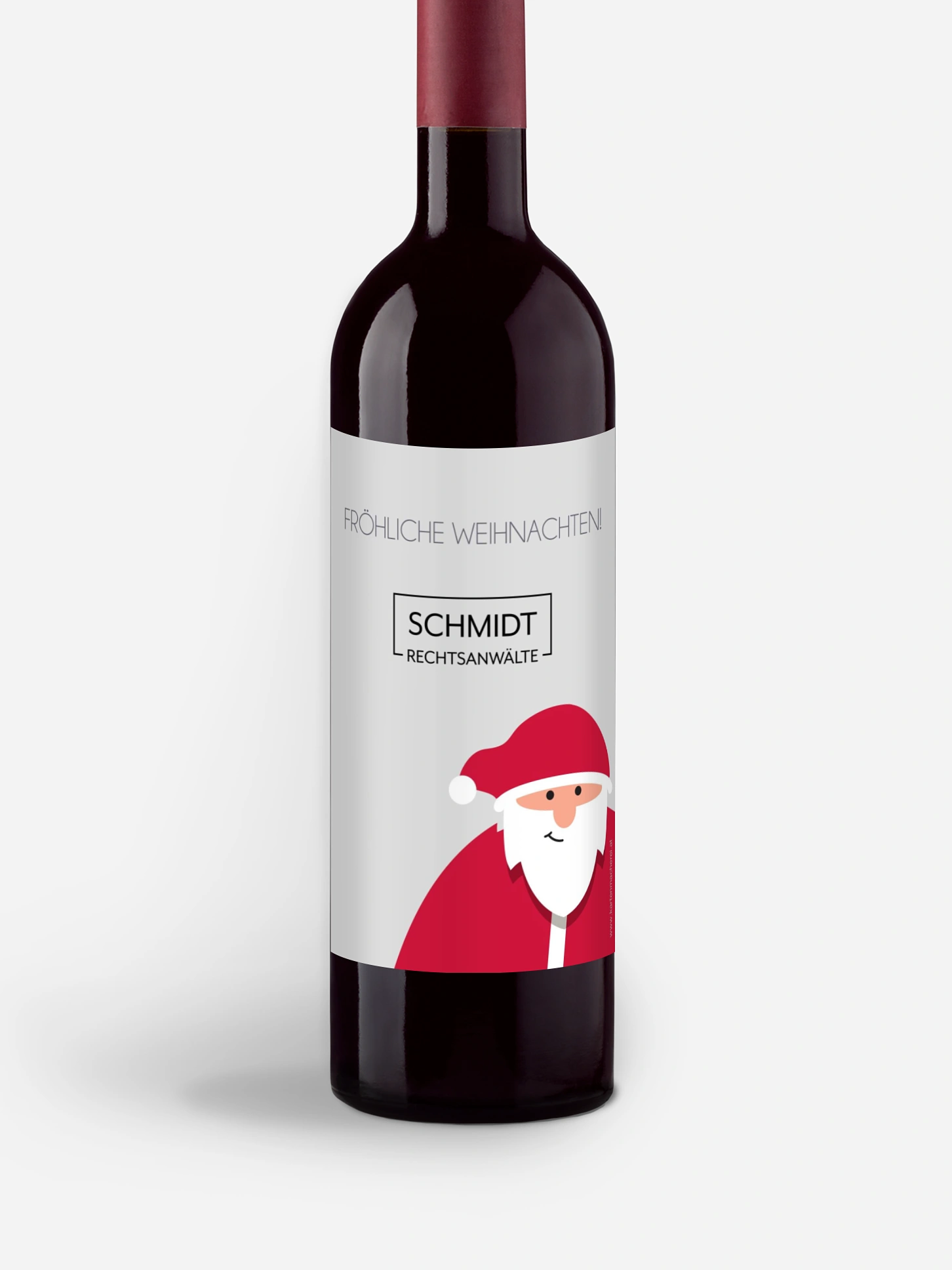 Flaschenetikett geschäftlich Christmas Conference