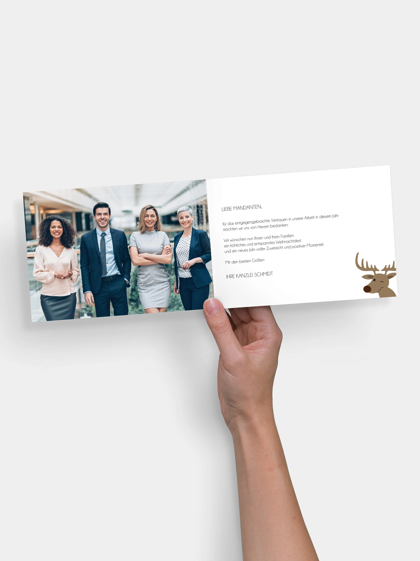 Geschäftliche Weihnachtskarte Christmas Conference