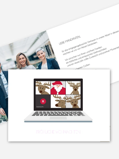 Geschäftliche Weihnachtskarte Christmas Conference