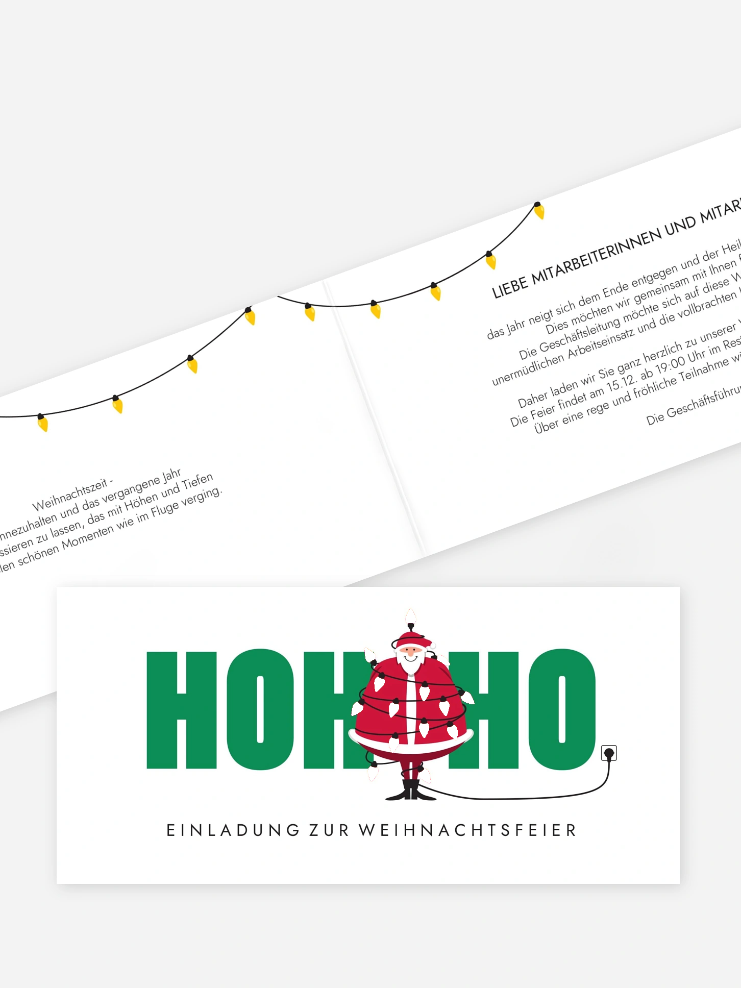 Weihnachtsfeier Strahlend