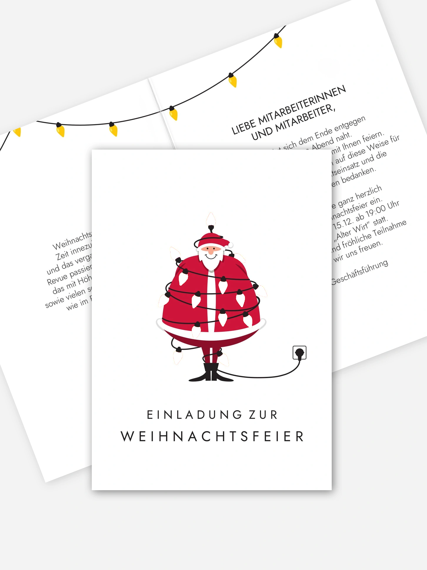 Weihnachtsfeier Strahlend