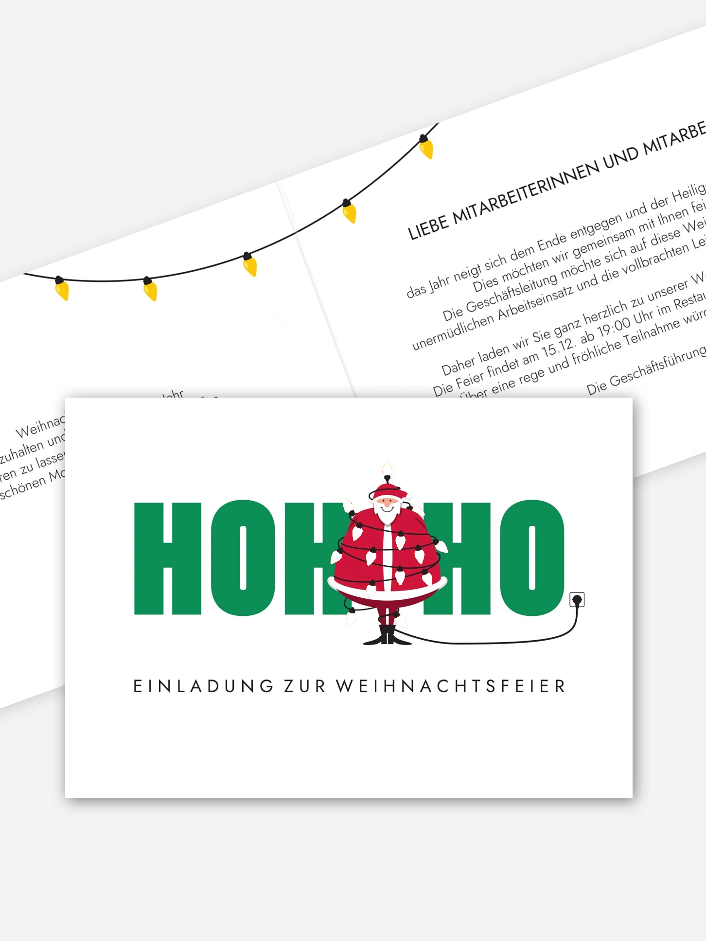 Weihnachtsfeier Strahlend