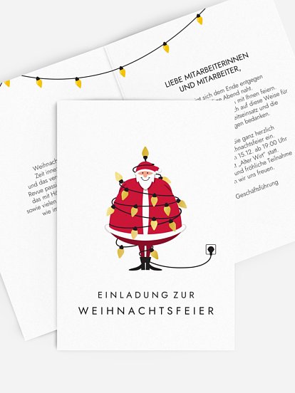 Weihnachtsfeier Strahlend
