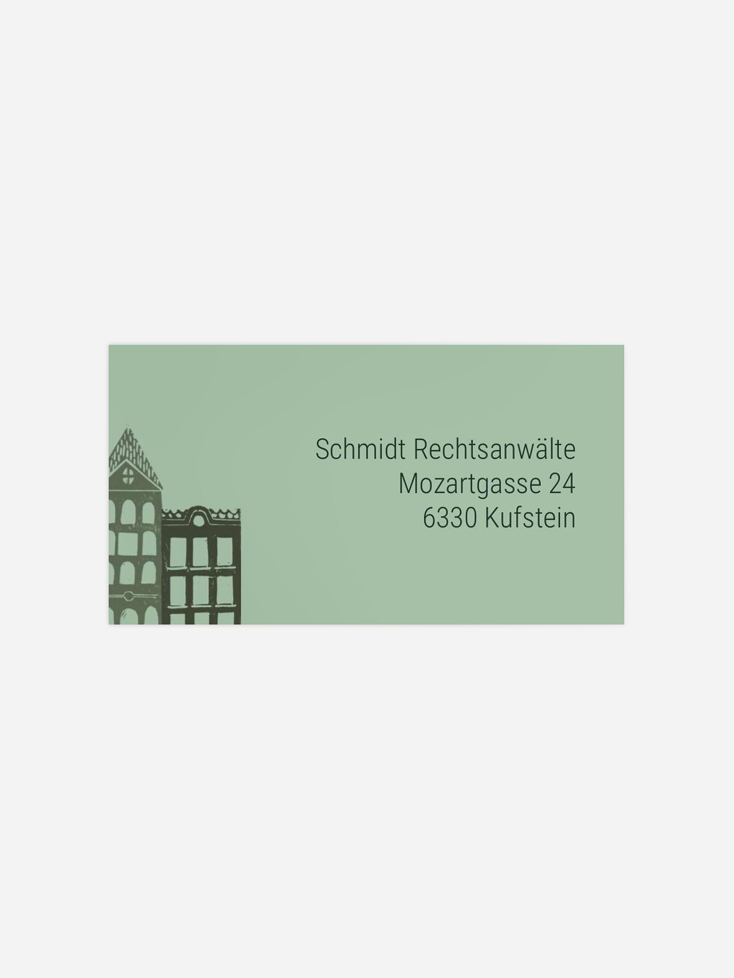Empfängeraufkleber geschäftl. Weihnachten Winter City