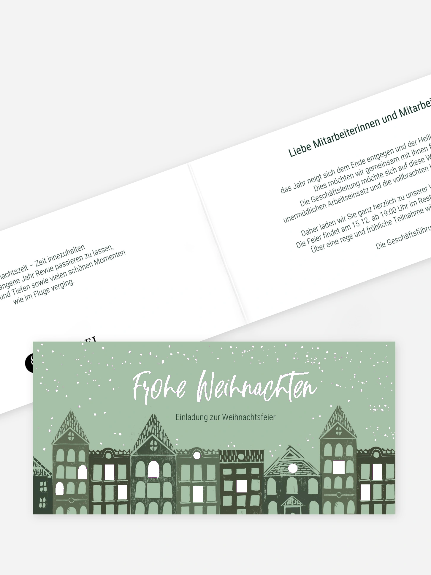 Weihnachtsfeier Winter City