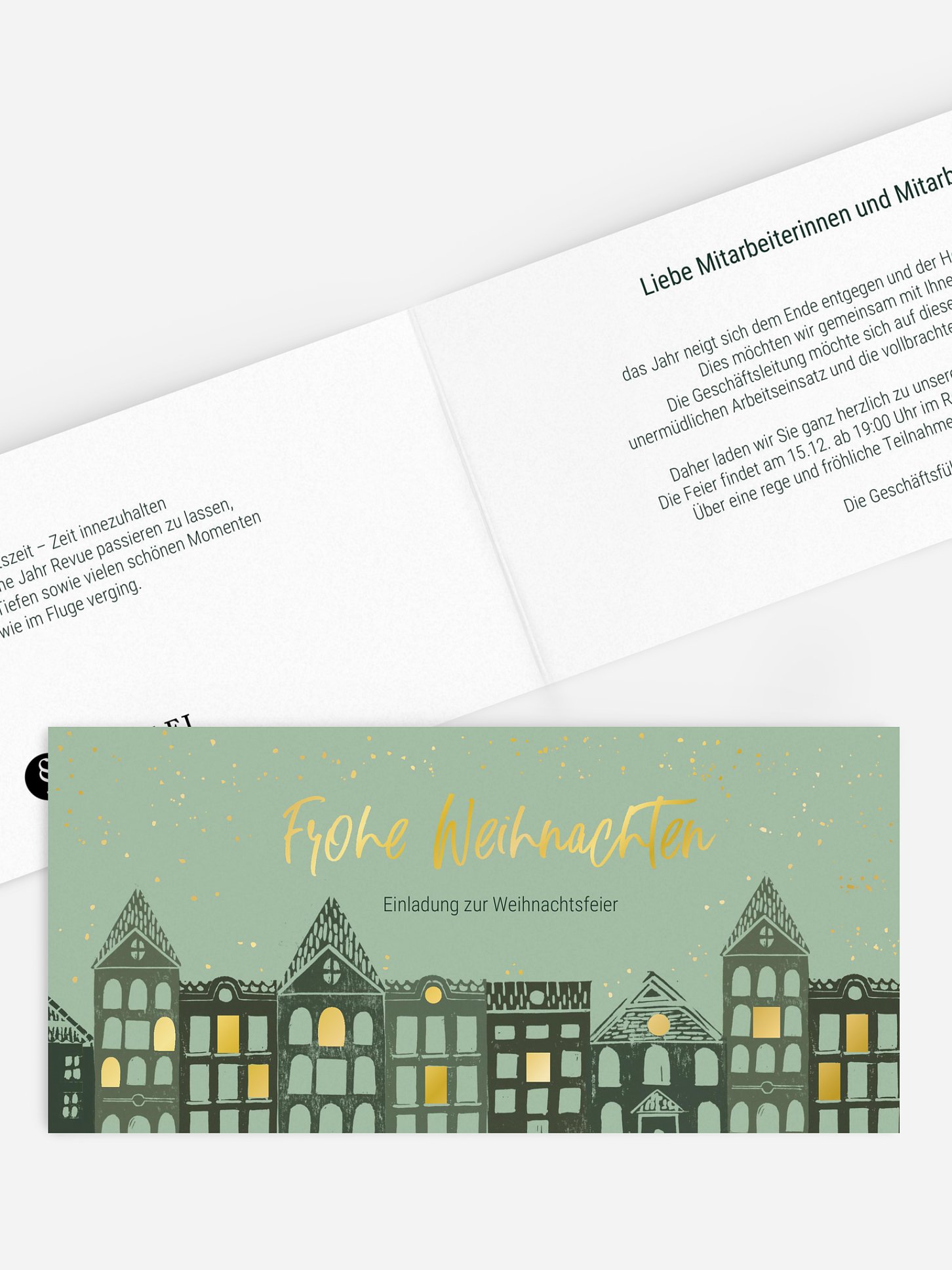 Weihnachtsfeier Winter City