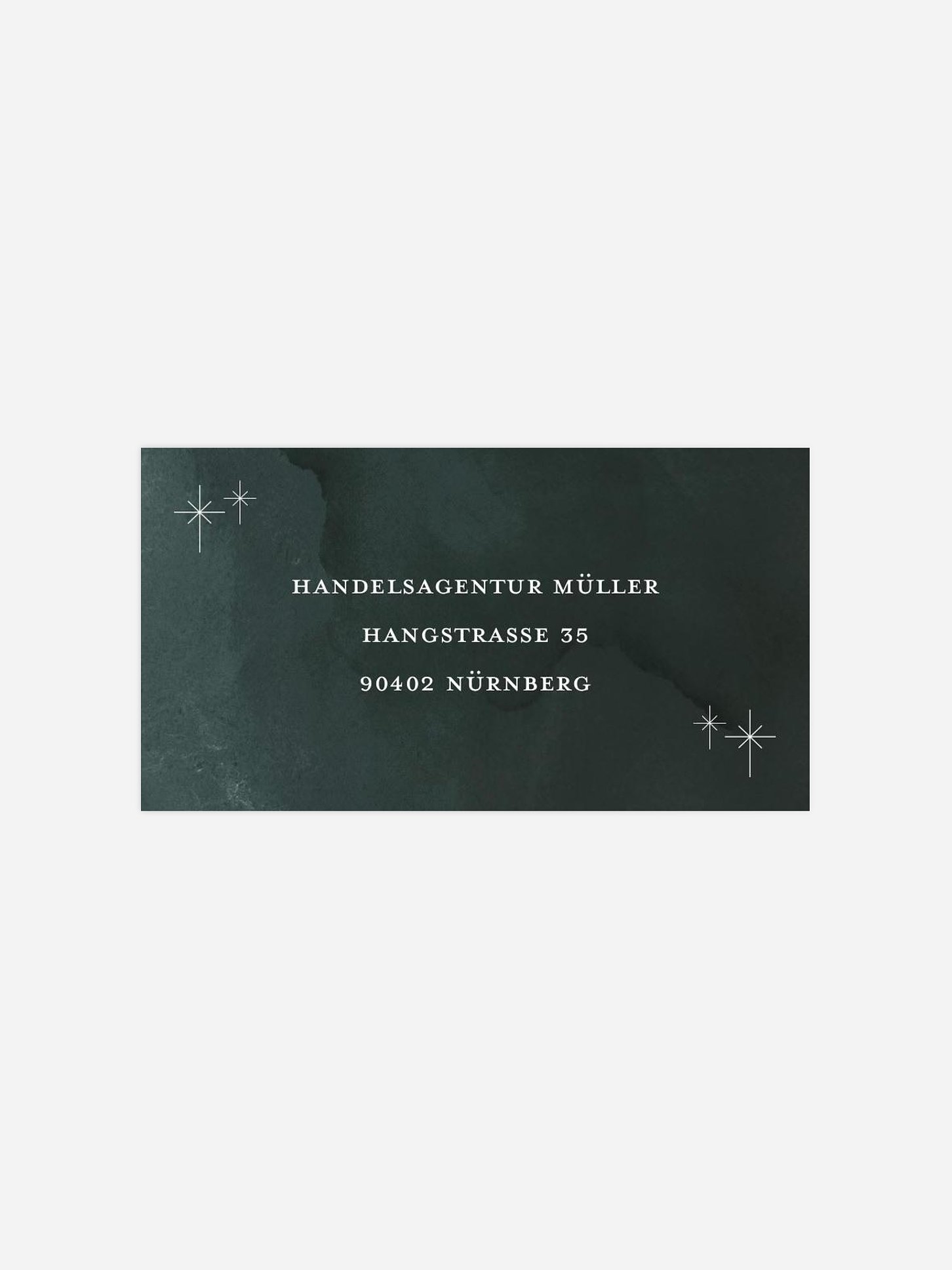 Empfängeraufkleber geschäftl. Weihnachten Baumzauber